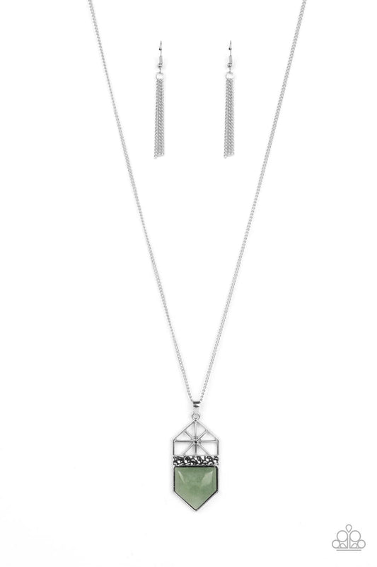 Trailblazing Talisman Green Necklace
