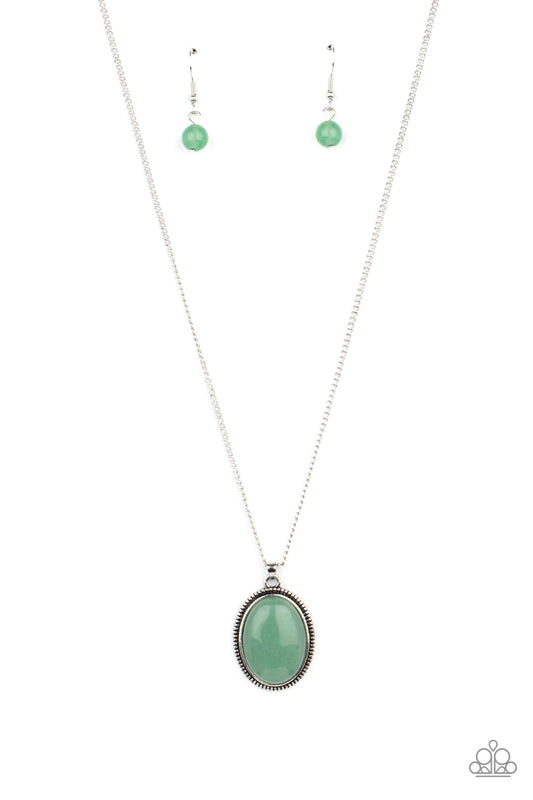 Tranquil Talisman - Green Necklace