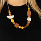 Tranquil Trendsetter - Yellow Necklace
