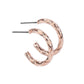 Triumphantly Textured - Rose Gold Earring
