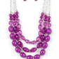 Tropical Hideaway - Purple Necklace