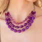 Tropical Hideaway - Purple Necklace
