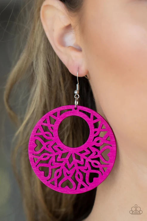 Tropical Reef Pink Earring