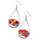 Tropical Terrazzo - Red Earring