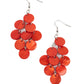 Tropical Tryst - Orange Earring