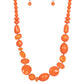 Tropical Tsunami - Orange Necklace