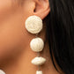 Twine Tango - White Earring
