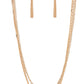 Undauntingly Urban - Gold Necklace