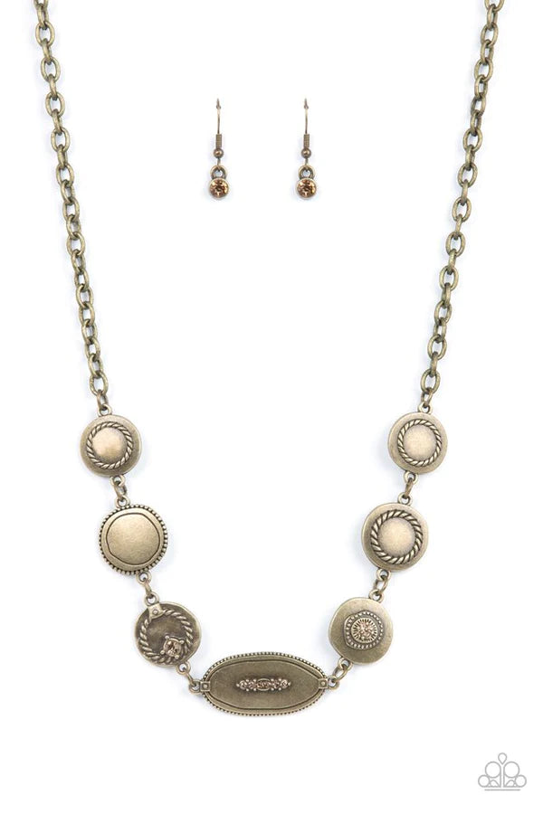 Uniquely Unconventional - Brass Necklace