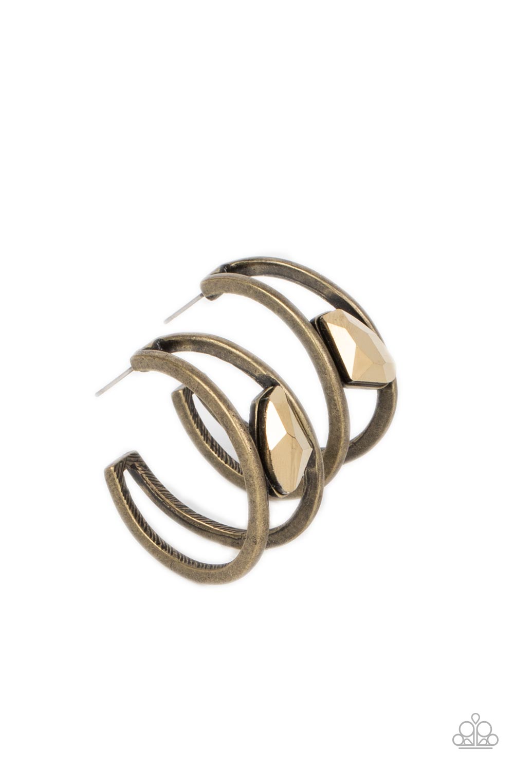 Unrefined Reverie - Brass Earring