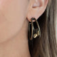 Unrefined Reverie - Brass Earring