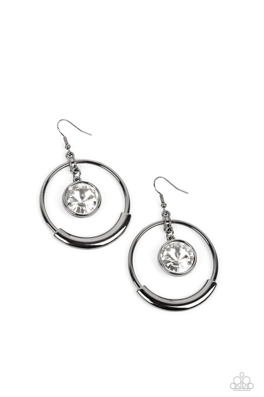 Urban Echo Black Earring