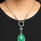 Valley Girl Glamour - Green Necklace