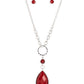 Valley Girl Glamour - Red Necklace
