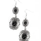 Victorian Villa - Black Earring