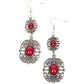 Victorian Villa - Red Earring