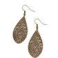 Vineyard Vanity - Brass Earring