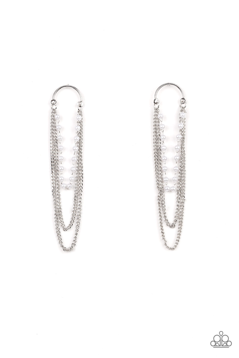 Vintage VIP - White Earring