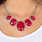 Vivacious Vanity - Red Necklace
