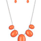 Vivacious Vanity Orange Necklace