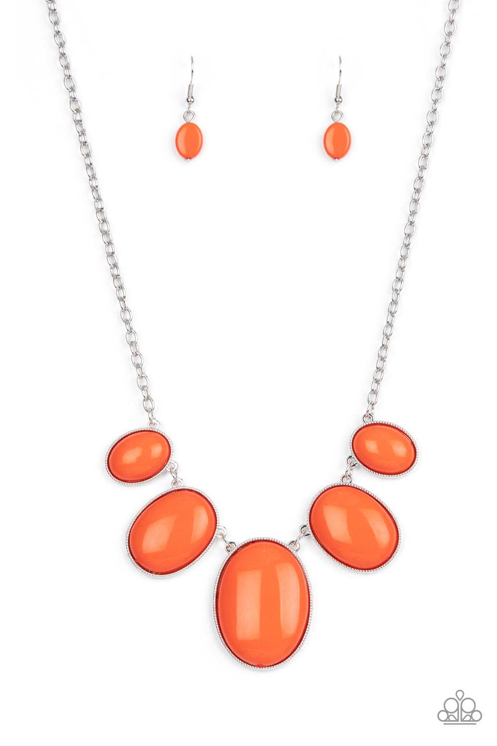 Vivacious Vanity Orange Necklace