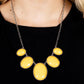 Vivacious Vanity Yellow Necklace