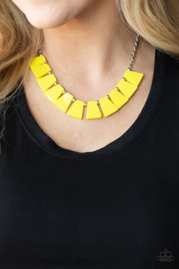 Vivaciously Versatile Yellow Necklace