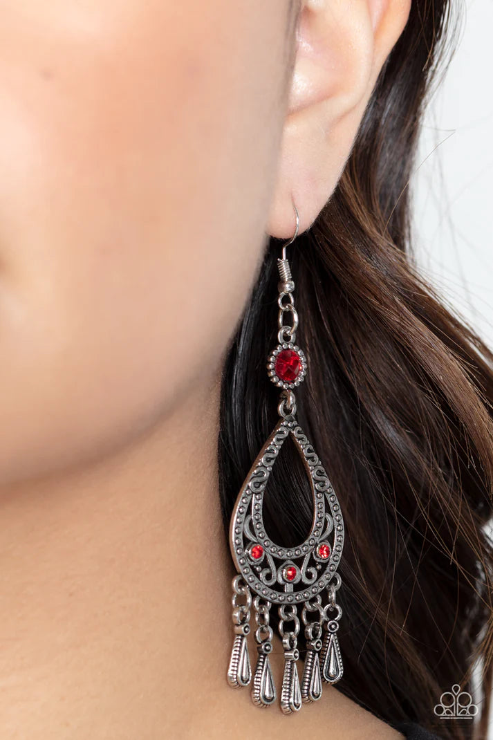 Viva la DIVA - Red Earring