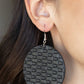WEAVE Me Out Of It - Black Earring