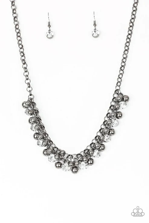 Wall Street Winner Gun Metal Necklace