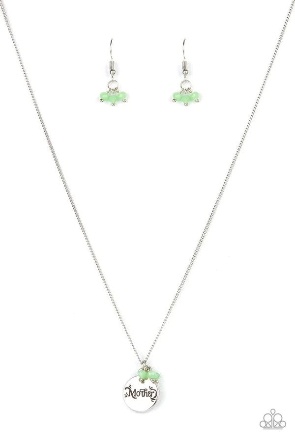 Warm My Heart Green Necklace