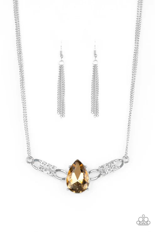 Way To Make An Entrance Brown Necklace