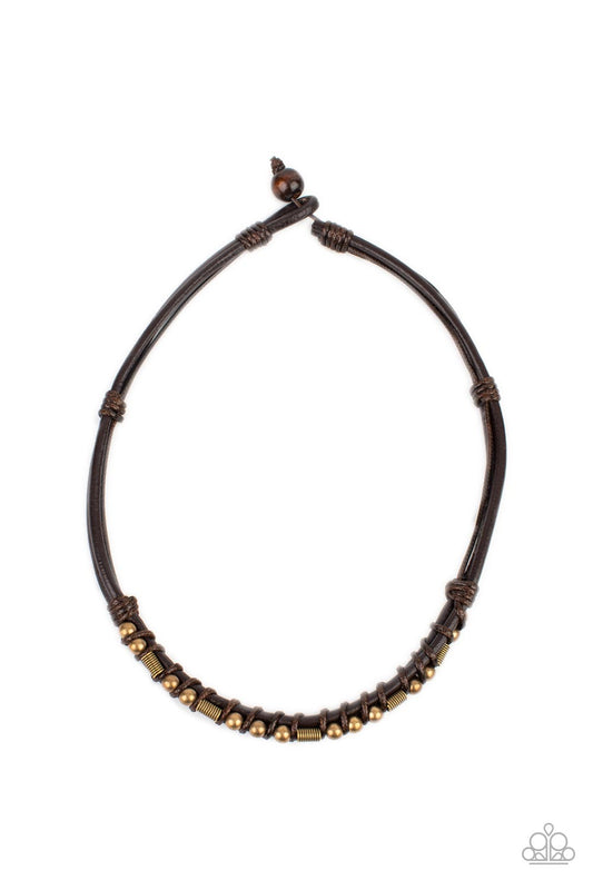 Westside Wrangler Brass Necklace
