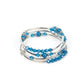 Whimsically Whirly - Blue Bracelet
