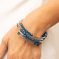Whimsically Whirly - Blue Bracelet