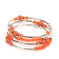Whimsically Whirly - Orange Bracelet