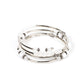 Whimsically Whirly - White Bracelet