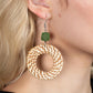 Wildly Wicker - Green Earring