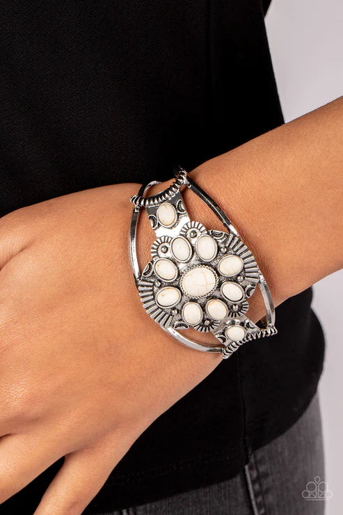 Wistfully Western - White Bracelet