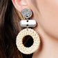 Woven Whimsicality - White Earring